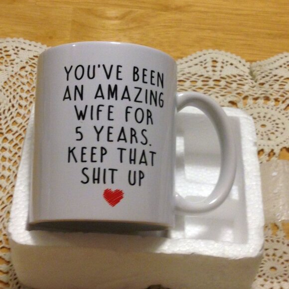 Funny anniversary gift idea, 5 year humor - Picture 1 of 6
